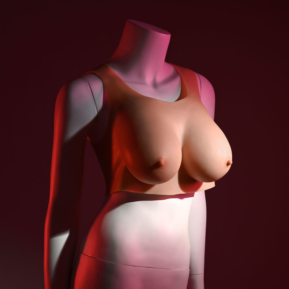 Gender X UNDERGARMENTS - PLATE D-CUP - Light - Flesh Wearable Breasts - D-Cup Size