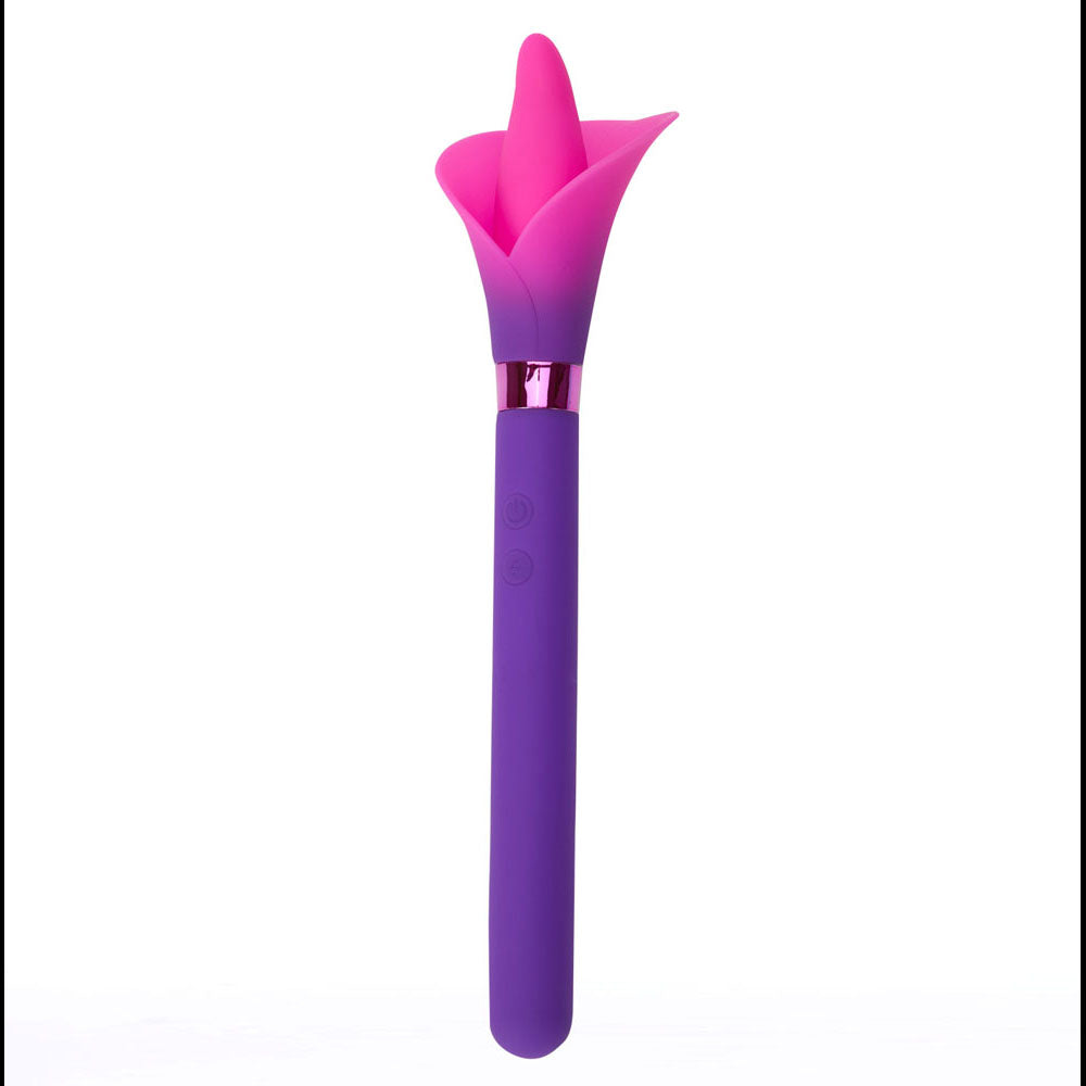 Maia VALA - Purple - Purple/Pink 22.2 cm USB Rechargeable Flower Vibrator