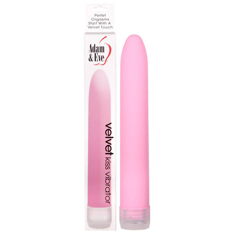 Adam & Eve Velvet Kiss Vibrator - Pink 15.2 cm (6'') Vibrator