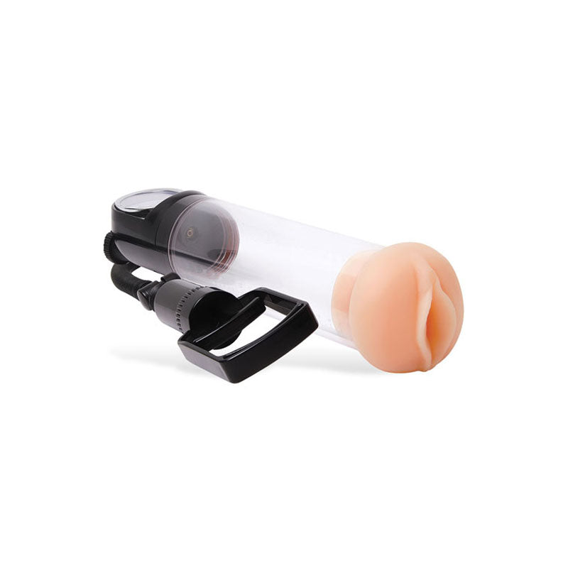 Adam & Eve Adam's Promax Pump - Clear Penis Pump with Masturbator Sleeve