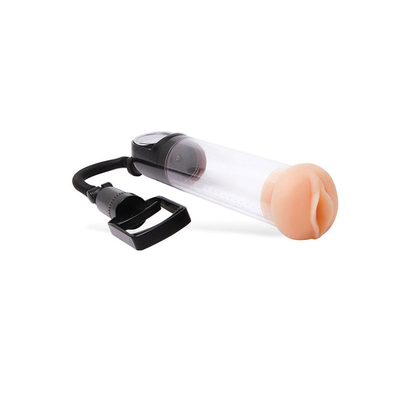 Adam & Eve Adam's Promax Pump - Clear Penis Pump with Masturbator Sleeve