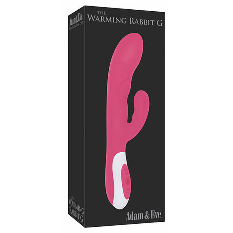 Adam & Eve The Warming Rabbit G - Pink 21.6 cm (8.5'') USB Rechargeable Warming Rabbit Vibrator