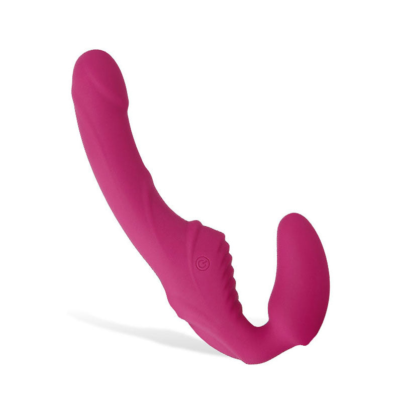 Adam & Eve Eve's Vibrating Strapless Strap-On - Pink 22 cm (8.75'') USB Rechargeable Strapless Strap-On