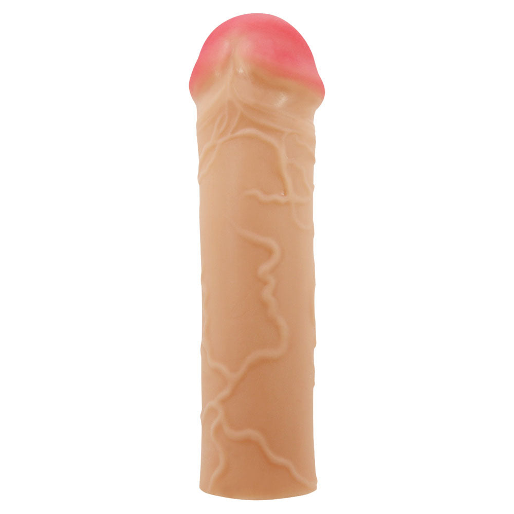 Party Up OSCAR 1 Inch Extender Sleeve - Flesh 1 Inch Penis Extender Sleeve