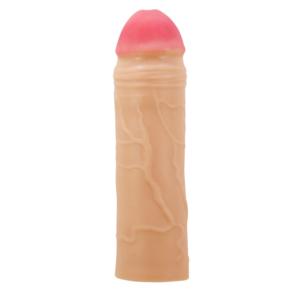 Party Up PARKER 2 Inch Extender Sleeve - Flesh 2 Inch Penis Extender Sleeve