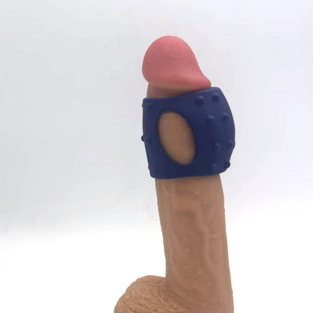 Maia ROMEO - Blue - Blue USB Rechargeable Vibrating Girth Enhancer Sleeve