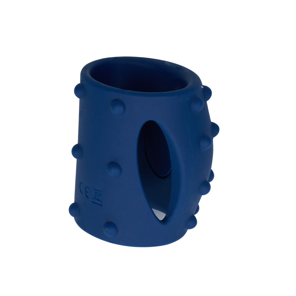 Maia ROMEO - Blue - Blue USB Rechargeable Vibrating Girth Enhancer Sleeve