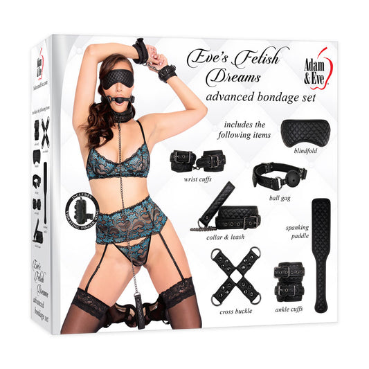 Adam & Eve Fetish Dreams Advanced Bondage Set - 7 Piece Bondage Set