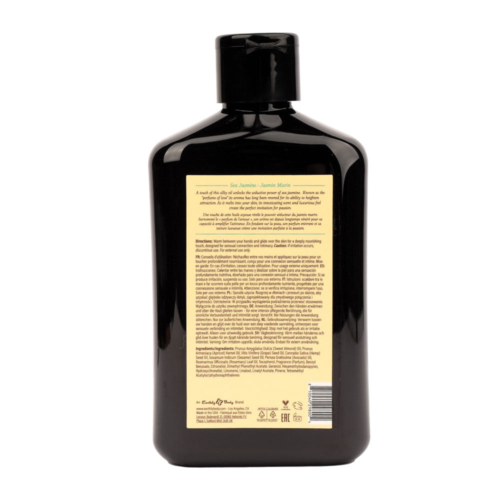 EB Hemp Seed Massage Oil SEA JASMINE - 250 ml - Sea Jasmine Scented Massage Oil - 250 ml Bottle