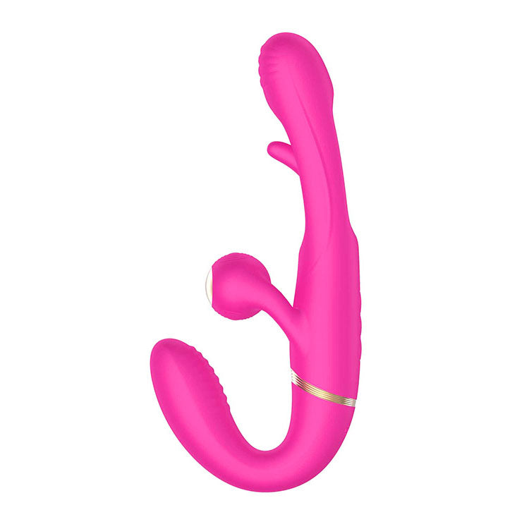 Adam & Eve ORGAZ-OHH-MATIC - Pink 23.5 cm USB Rechargeable Strapless Strap-On with Remote