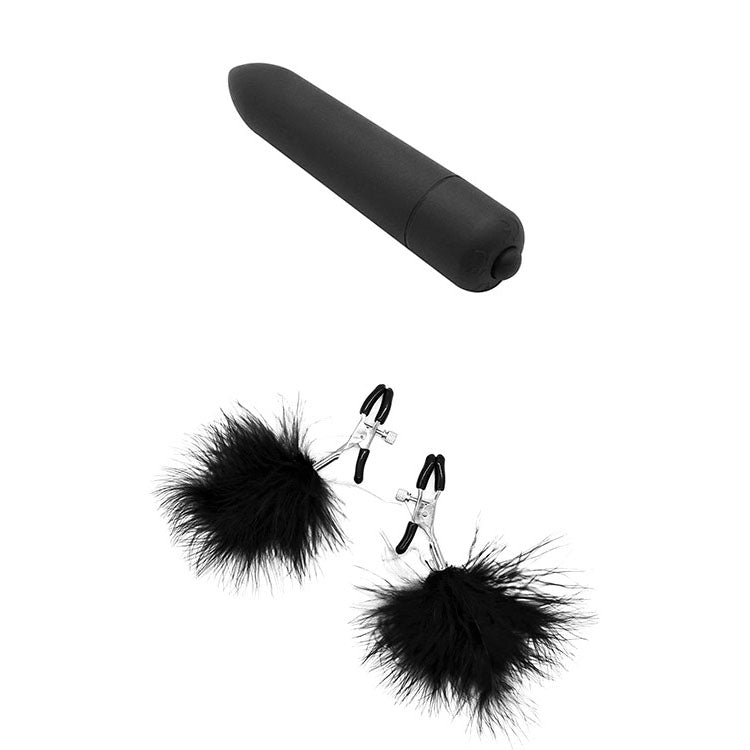 Adam & Eve MIDNIGHT MOODS COLLECTION - Black Couples Bondage Kit - Set of 10 Pieces