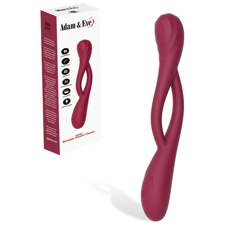 Adam & Eve INFINITY - Red USB Rechargeable Bendable Vibrator
