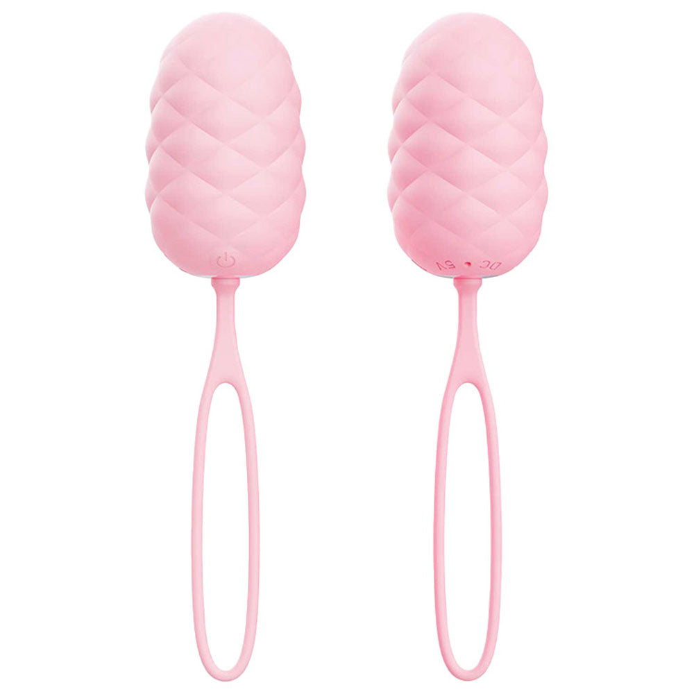 Adam & Eve PILLOW TALK EGG - Pink USB Rechargeable Vibrating Egg with Wireless Remote Control