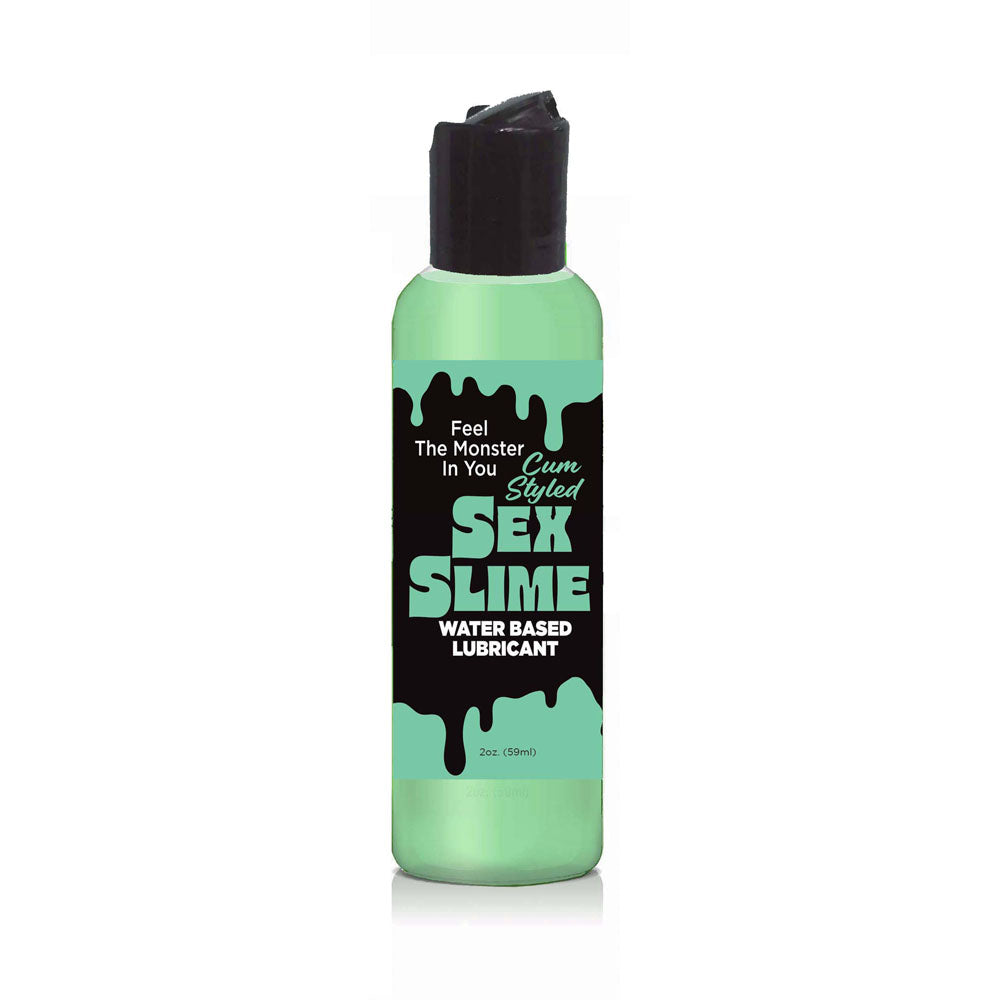 Sex Slime Cum Style Creature Lube - Green 60 ml - Green Cum Style Water Based Lubricant - 60 ml Bottle