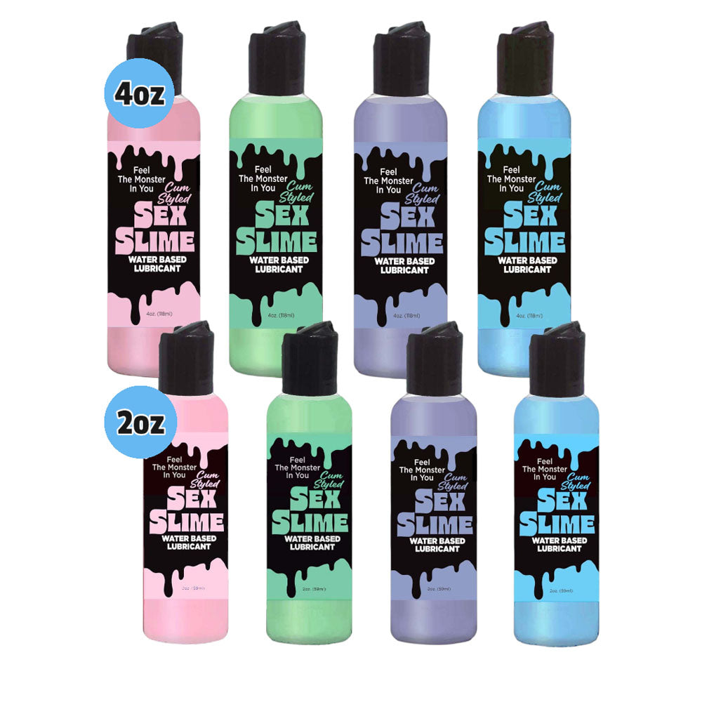 Sex Slime Cum Style Creature Lube - Green 60 ml - Green Cum Style Water Based Lubricant - 60 ml Bottle