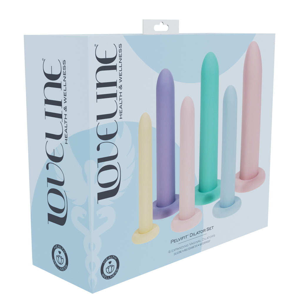 LOVELINE PelviFit Expanding Vaginal Dilator - Coloured Vaginal Dilators - Set of 6 Sizes
