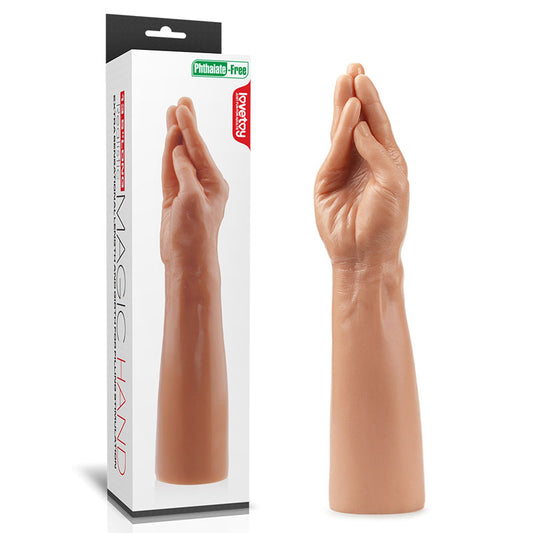 King Sized 13.5'' Realistic Magic Hand - Flesh 36 cm Hand Dildo