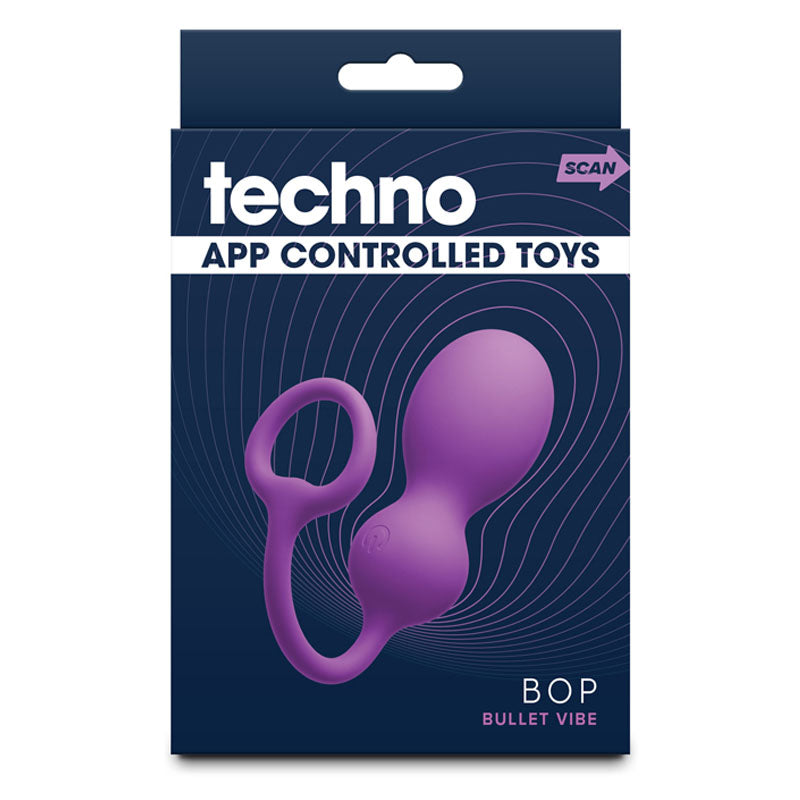 Techno - Bop - Purple USB Rechargeable Vibrating Kegel Exerciser with App Contol